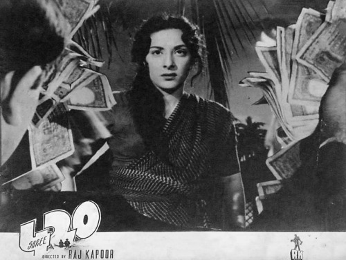 Vintage bollywood lobby cards Shree 420 | A film by Raj Kapoor 