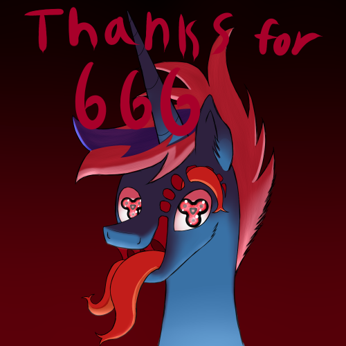 THANK YOU FOR 666 FOLLOWERS! ITS SURPRISING THAT I’VE GOTTEN THIS FAR! I LOVE YOU ALL SO MUCH! >w< EVEN THOUGH, and I’ve repeated this alot, I DON’T REALLY POST MUCH OR ANYTHING! YOU GUYS ARE AMAZING!