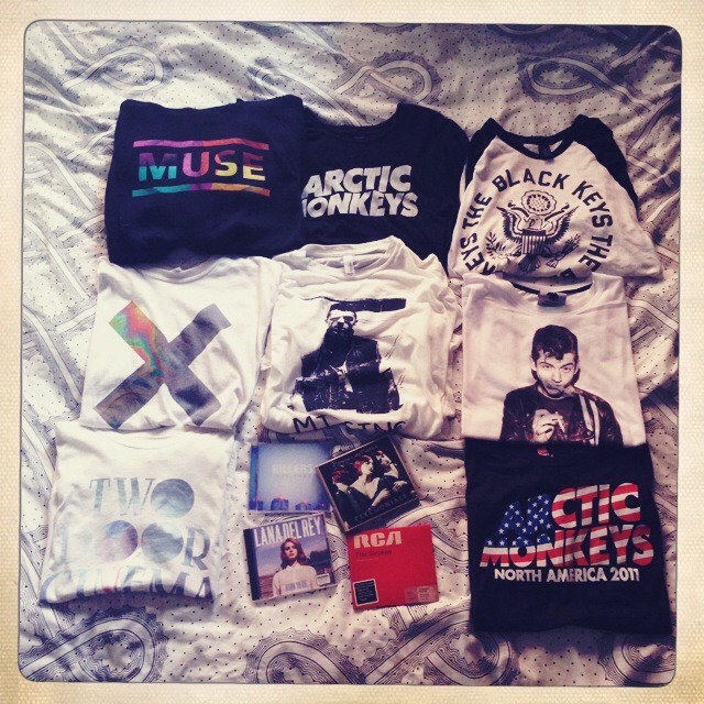 arrcticalex:  ok im giving away a majority of my band merch cause i have some doubles