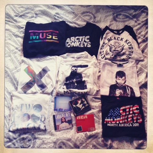 arrcticalex:  ok im giving away a majority of my band merch cause i have some doubles and plus like 