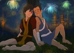 gaytoonclimax:zuko x sokka by ANMA (with my edit)