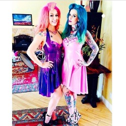 Annaleebelle:  Miss @Kandyisbadass And Me In Some  @Annabelleviolaceous #Latex! Her