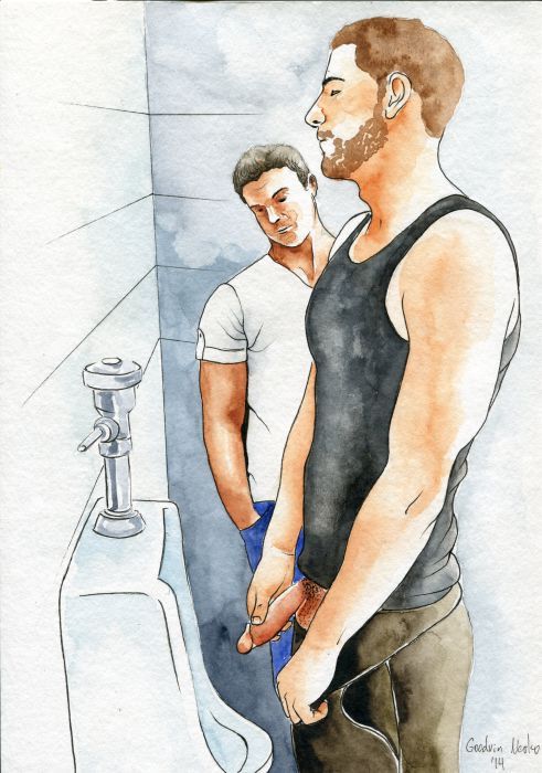 maleart69:  Goodvin Nerko Public toilet -5 - Watercolor