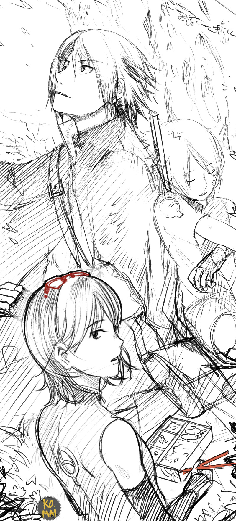 redeyeman:  Uchiha family at Sakura hanami festivalmy art (komai) »  komai69i.deviantart.com/