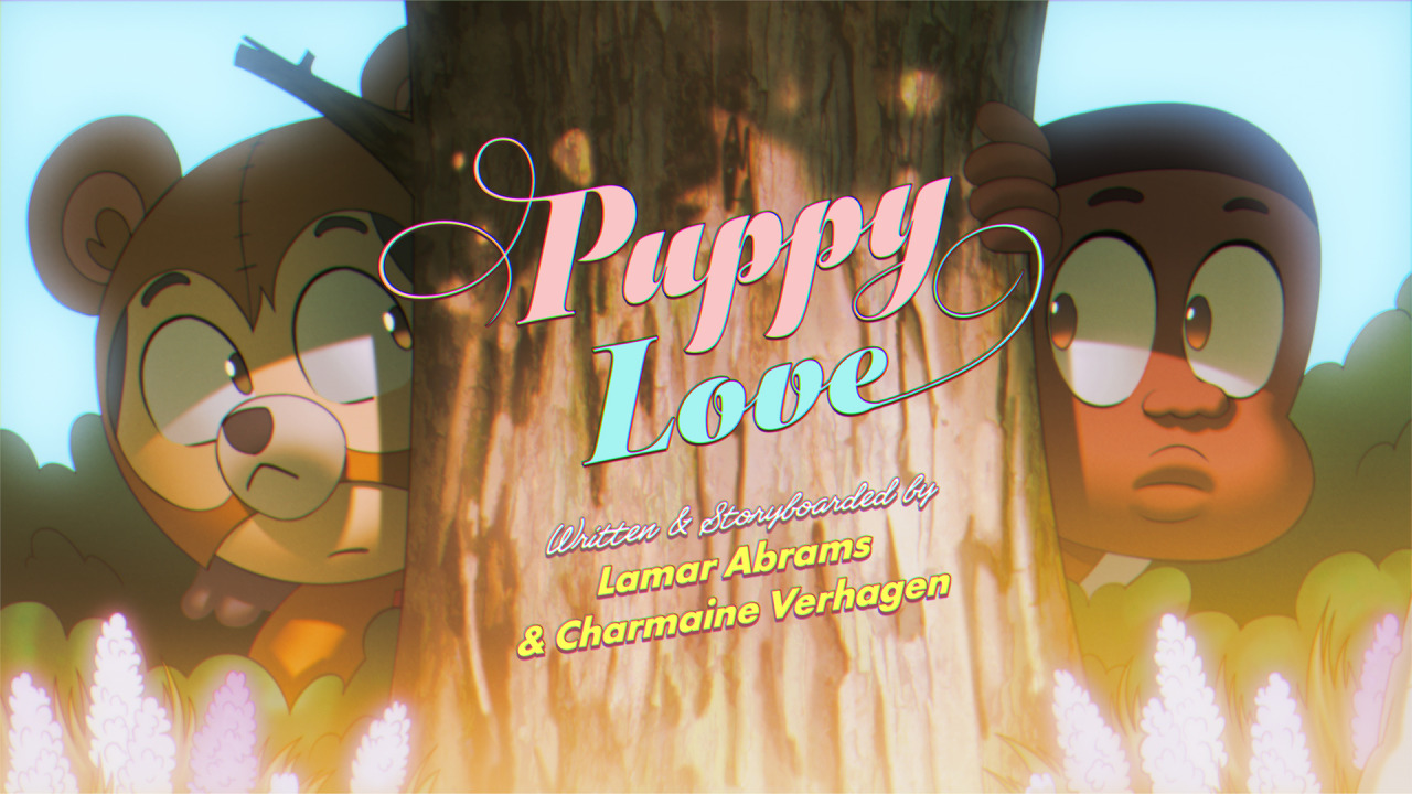 Crew of the Creek — Puppy Love - Title Card Designed and Painted by W....