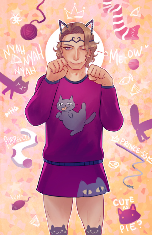 feyuca:xander/marx is the ultimate cat dad i LOVE HIMI’m going to be at kawaiikon@ table T3 this com