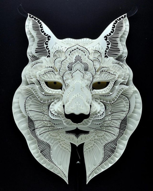 thedesigndome: Elaborate Paper Sculptures of Endangered Animals Patrick Cabral, an artist based in P