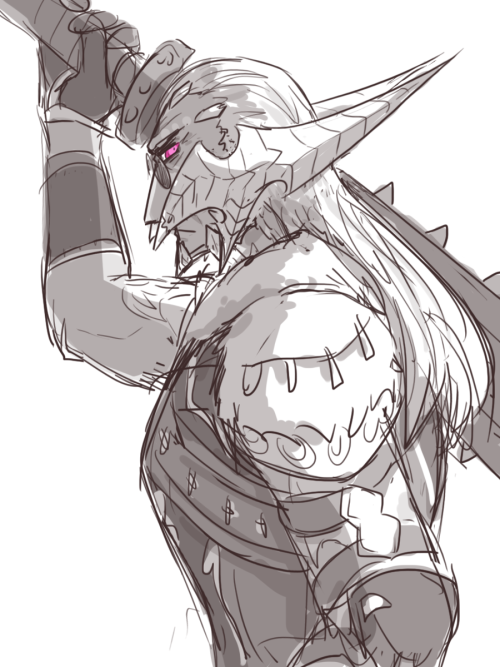 dark knight glam + some faces bc i changed the shape of his horns