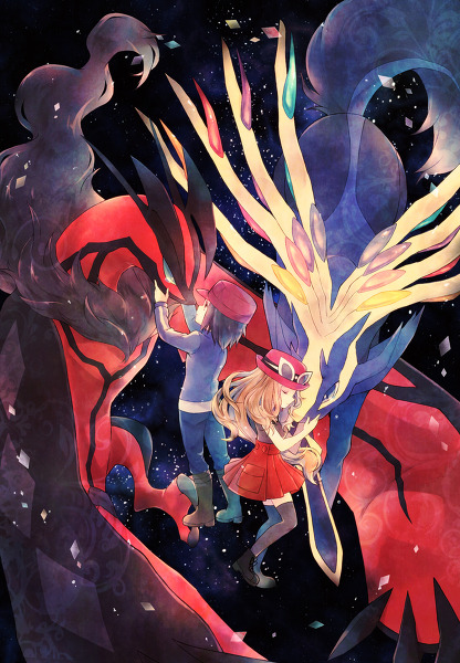 alternative-pokemon-art:  ArtistXerneas and Yveltal by request.