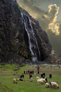 travelgurus:       Manthuka Waterfall in Kharmang, Baltistan, Pakistan             Travel Gurus - Follow for more Nature Photographies!    
