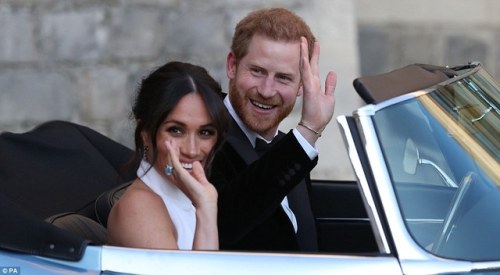 The Duke and Duchess of Sussex heading to their Wedding Reception at Frogmore House!Stella McCartney