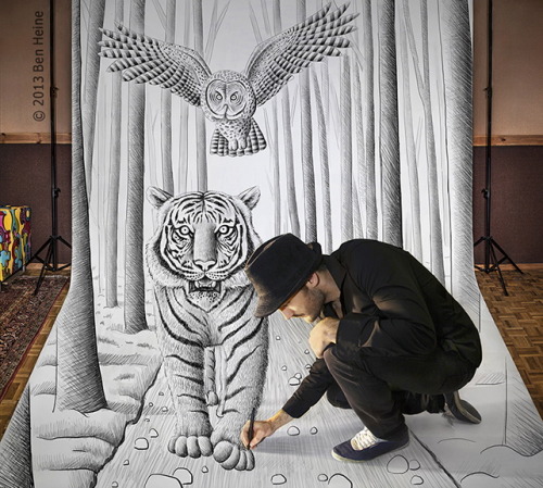 Porn Pics pencilvscamera:  Artist’s Ben Heine 3D