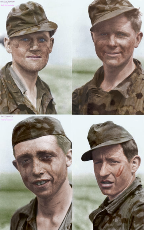 Faces of war&hellip;1st SS Panzer Division Leibstandarte SS Adolf Hitler Tiger tank crew, July 1