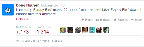 ask-irl-erenjaeger:  RIP Flappy Bird. 
