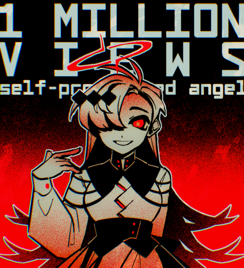 Commissioned Art For 1 Mil View Celebration Of Self-proclaimed Angel By Kat :J