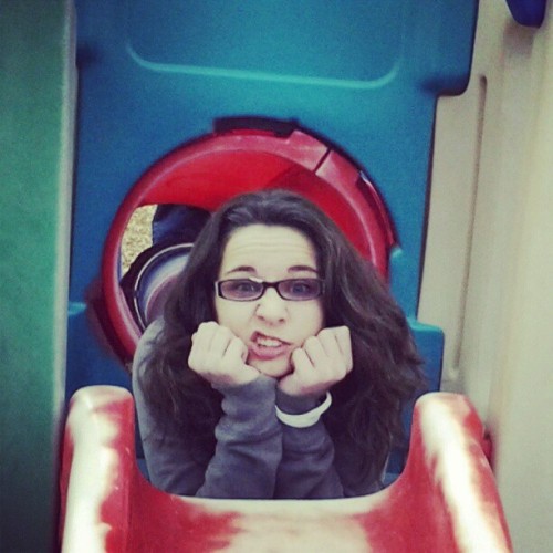 I think I&rsquo;m stuck!! #funatpark #stuck #stillcute #brokenglasses