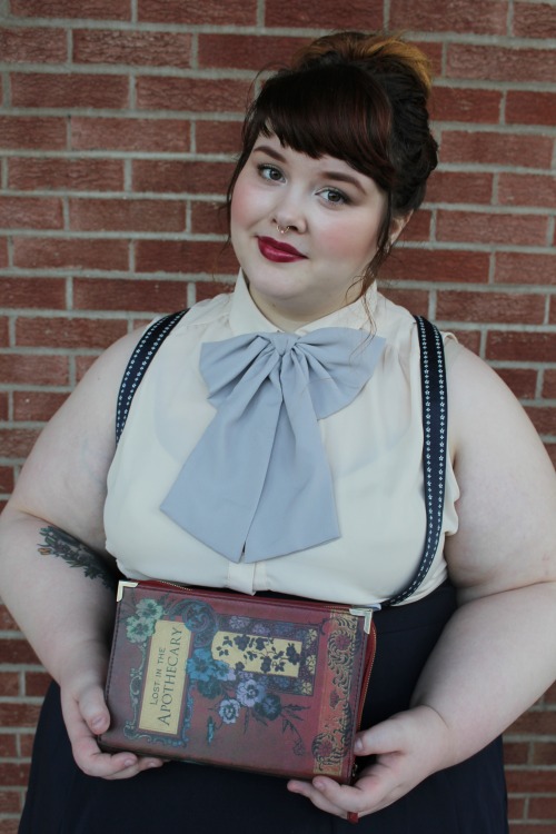 afatfox:blouse ~ modcloth (4x)skirt ~ modcloth (4x)socks ~ sockdreamsshoes ~ journeys bowtie ~ asosp
