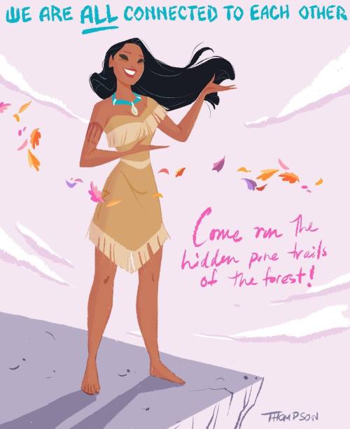 Pocahontas travel poster by Steven Thompson