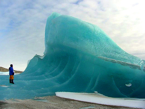 coolthingoftheday:   Half-melted ice formations at the Antarctic base of Dumont D'Urville. Photos by