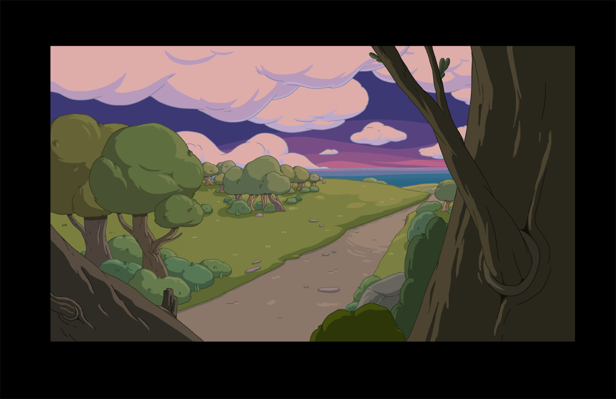 selected backgrounds from Breezy art director - Nick Jennings BG designers - Santino