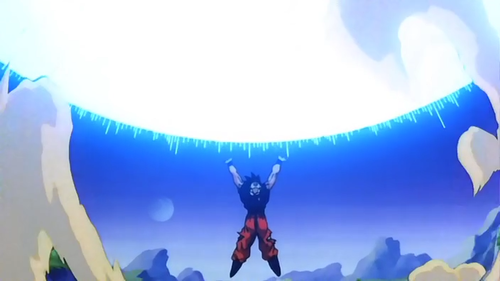 help goku channel a spirit bomb so that he adult photos