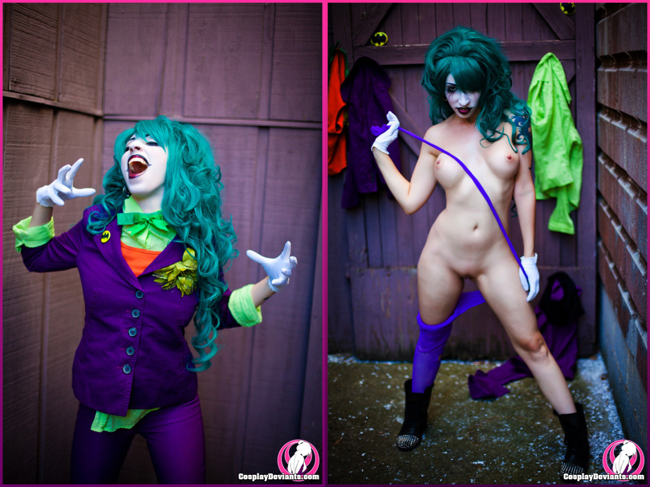 cosplaydeviants:  Want to hear a joke? What’s green and orange and purple all over? Vivid