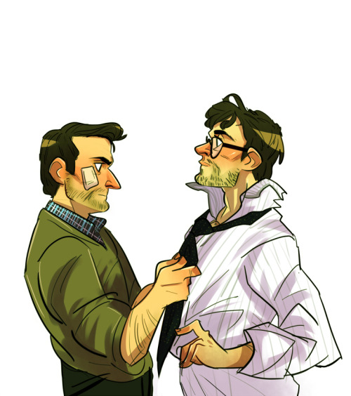 starfleetbabe:domestic chillywilly because i dream of chilton in dorky clothes