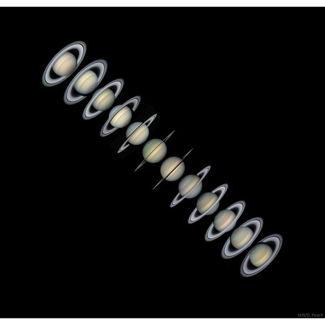 Rings and Seasons of Saturn #nasa #apod #saturn #rings #solstice #seasons #solarsystem