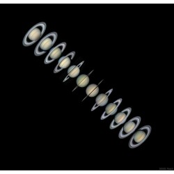Rings And Seasons Of Saturn #Nasa #Apod #Saturn #Rings #Solstice #Seasons #Solarsystem