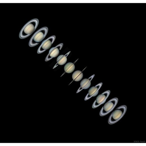 Rings and Seasons of Saturn #nasa #apod #saturn #rings #solstice #seasons #solarsystem #space #science #astronomy