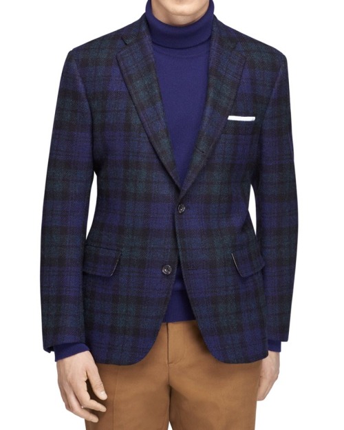 Brooks Brothers Black Watch Harris Tweed Sport Coat
This sounds great on paper, but it’s looking real young on this model. I hope this jacket is a little longer in real life.