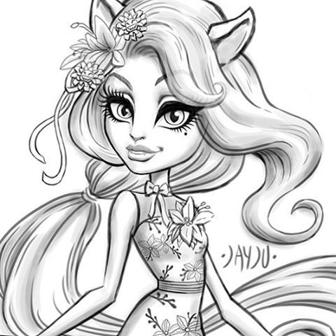 Catrine DeMew drawing from a few of years ago. #janeboolittle #jayju #monsterhigh #monsterhighdolls 