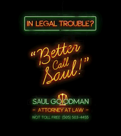 breakingbadfriends:  Better Call Saul Neon Lights by Alejandro Smal