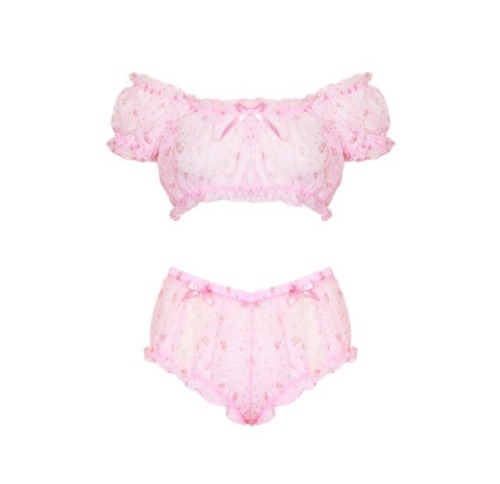 Porn photo sugarlacelingerie:  Shop the Pink Pixie set