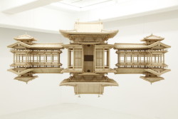 archatlas:    Reflected Models by Takahiro Iwasaki  Takahiro Iwasaki (岩崎 貴宏, born 1975 in Hiroshima) is a Japanese artist and sculptor. This post groups some of our favorites works of this series where the artist creates a detailed model of a