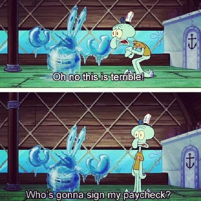 When you really start to think about it, Squidward is the most relatable cartoon