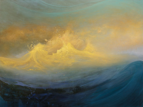 culturenlifestyle:Brooding Abstract Paintings of the Ocean Waves by Samantha Keely Smith New York-ba
