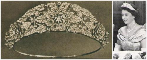 Elizabeth II&rsquo;s Jewels The Nizam of Hyderabad Rose Brooches and Necklace There is one large