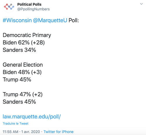 More bad news for Bernie in the polls today. Time for Bernie to drop out! 