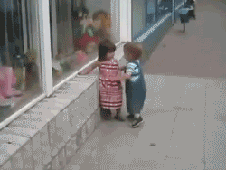 lapis-lazuli-chan:  sataniclabia:  hardestofmodes:  lesfem-impa:  nansheonearth:  gifsboom:  little boy try to kiss girl  This is a learning moment for the both of them.  He’s learning that if he forcibly invades a woman’s space, no one will intervene.