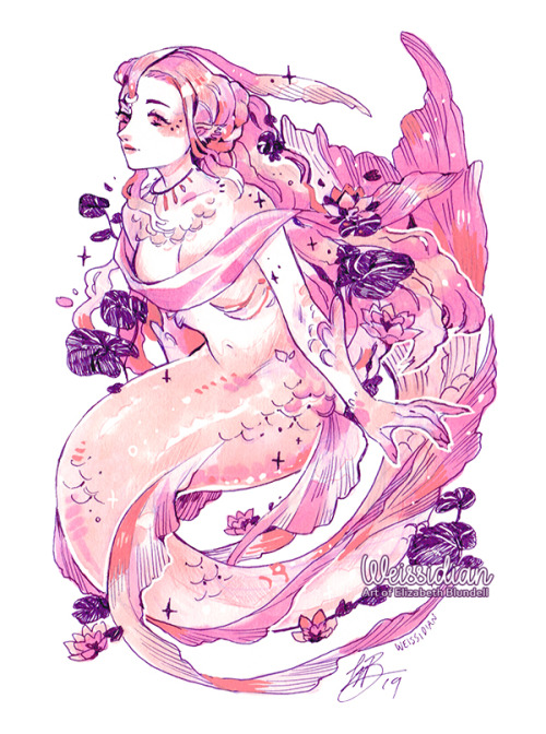 weissidian:  Made time for a Mermay piece Do not repost images. Weissidian @ Twitter / Instagram / E