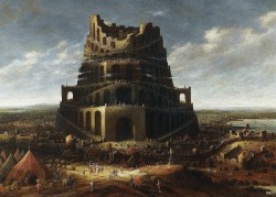 The Tower of Babel. 17th.century. Jan Christiaensz Micker. Dutch 1599-1664. 