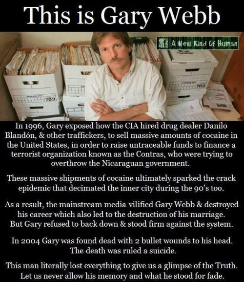 fughtopia: · If you don’t know who Gary Webb is, you should! How Crack Funded a CIA War: Gary Webb 