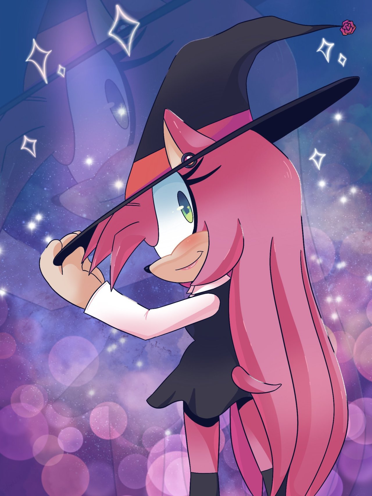 Crystal-Draws — Witch Amy Rose~☾☆❤︎ (From my Sonic AU)