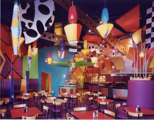 newwavearch90:Fire + Ice restaurant interiors from various Boston-area locations, designed by Connor