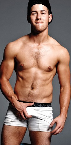 famousmeat:  Nick Jonas grabs his underwear bulge for Flaunt Magazine