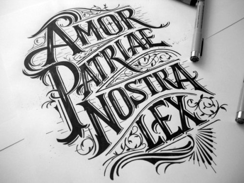 escapekit:  Hand Lettering Collection of hand-drawn lettering & typography designs made in 2013 and beginning of 2014 by Polish designer Mateusz Witczak.