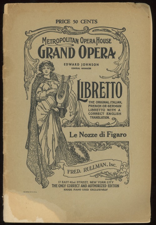 jellobiafrasays:le nozze di figaro (c1930s)