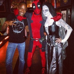 chilling with Death and Deadpool!!!! YES!!!