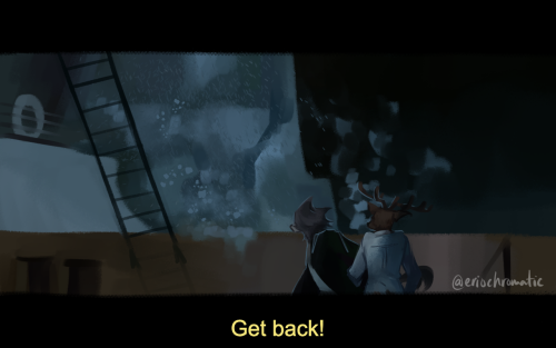 eriochromatic:Beastars Titanic AU bonus frames and sketches on my twitter because tumblr only lets